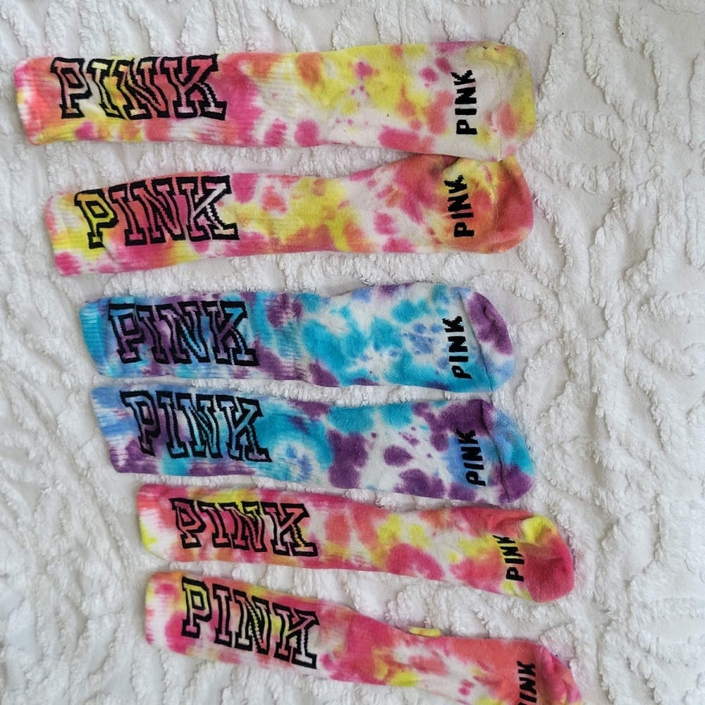 Pink socks 3 pairs
